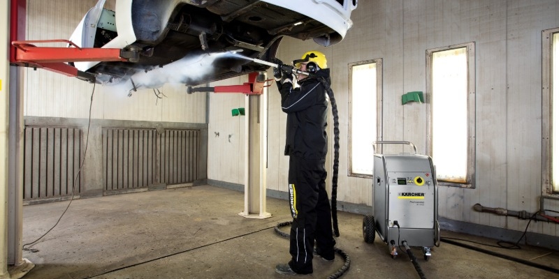 Trockeneisstrahlgerät hilft die Automotive Kärcher Trockeneisstrahlgerät hilft die Automotive