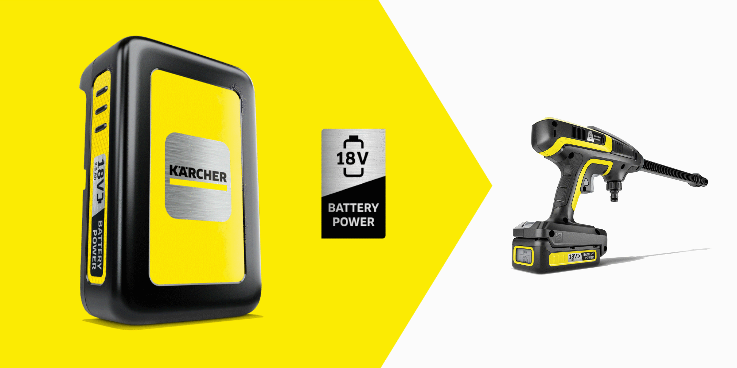 Ontdek alle apparaten op het Kärcher Battery Power 18 V batterijplatform