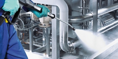 Hogedruk reiniger in de chemische industrie