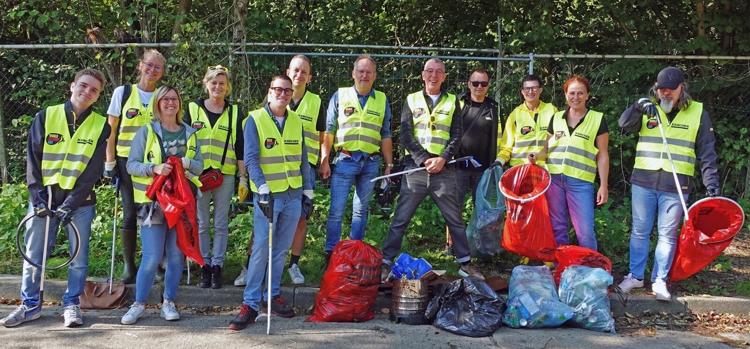 Kärcher ruimt zwerfvuil op in het teken van World Cleanup Day 2024