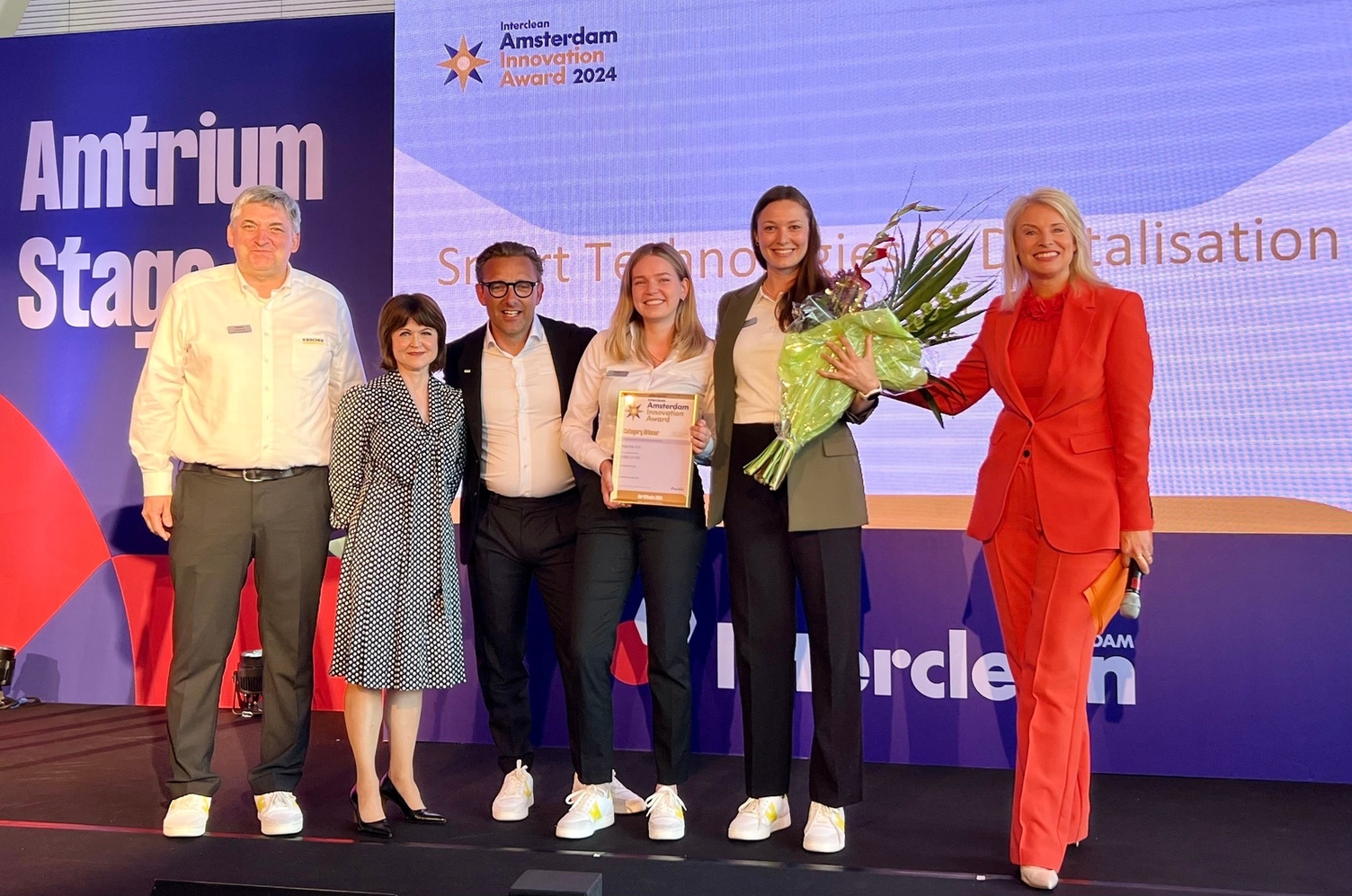 Kärcher wint Innovation Award op de beurs Interclean 2024 in twee categorieën