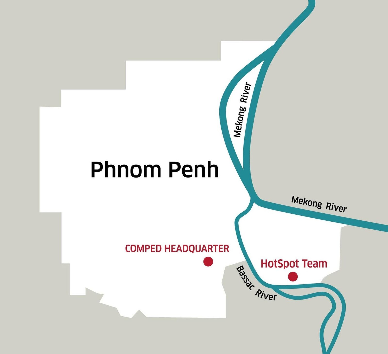 Map Cambodia Phnom Penh