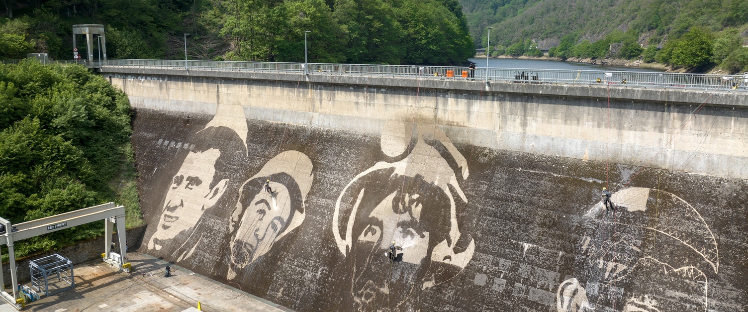 Progress being made on the Vianden Dam Progress being made on the Vianden Dam