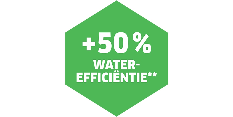 50 % d'efficacité hydraulique en plus
