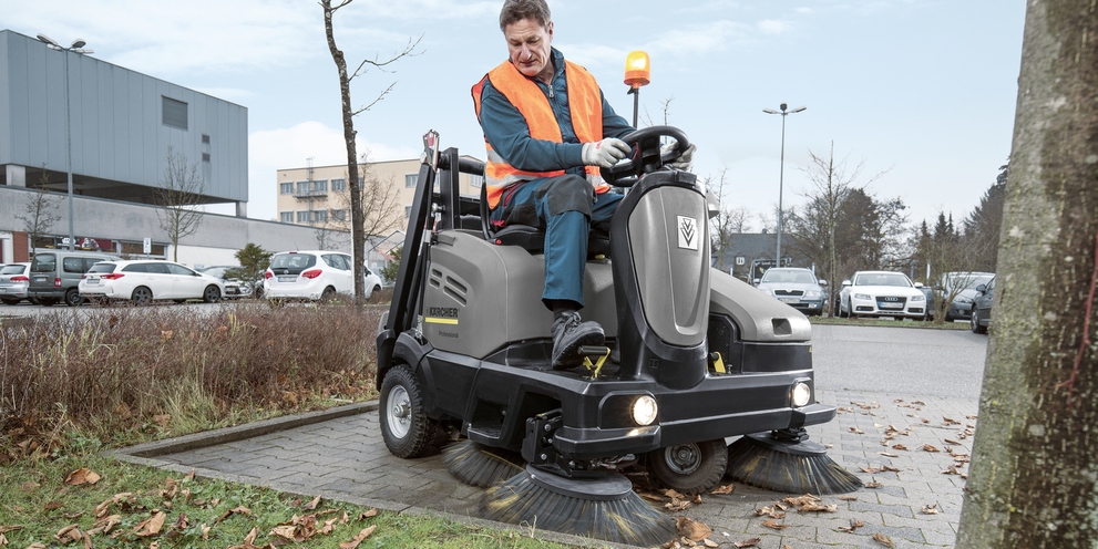 Reinigen van de buitenterreinen
