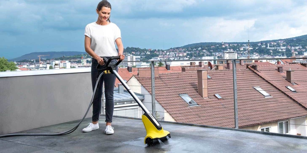 Reiniging van verschillende oppervlakken terrasreiniger