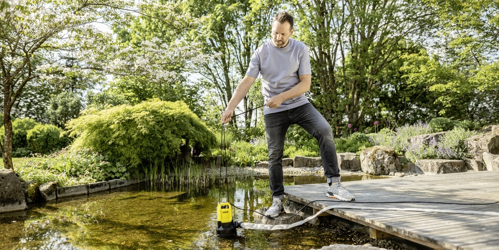 Waterpomp voor een meer Waterpomp voor een meer