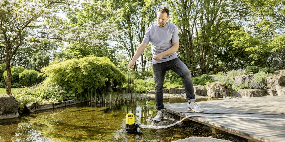 De vijver schoonmaken Tips van Kärcher voor het schoonmaken van de vijver