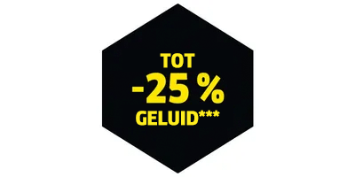 Jusqu'à 25 % de bruit en moins
