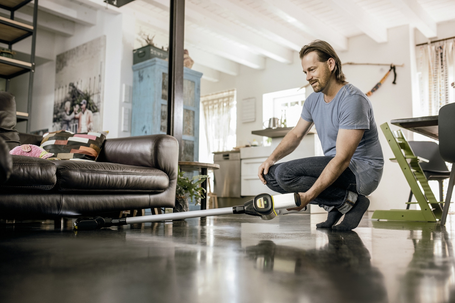 Nettoyage du parquet et du stratifié avec l'aspirateur de Kärcher