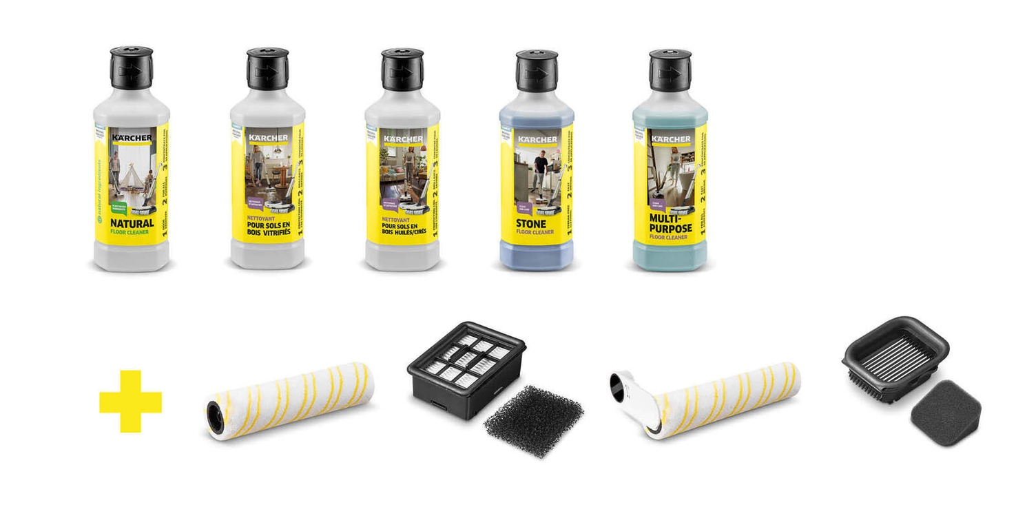 Accessoires et produits de nettoyage Les accessoires te permettent d'adapter le nettoyage de manière optimale.