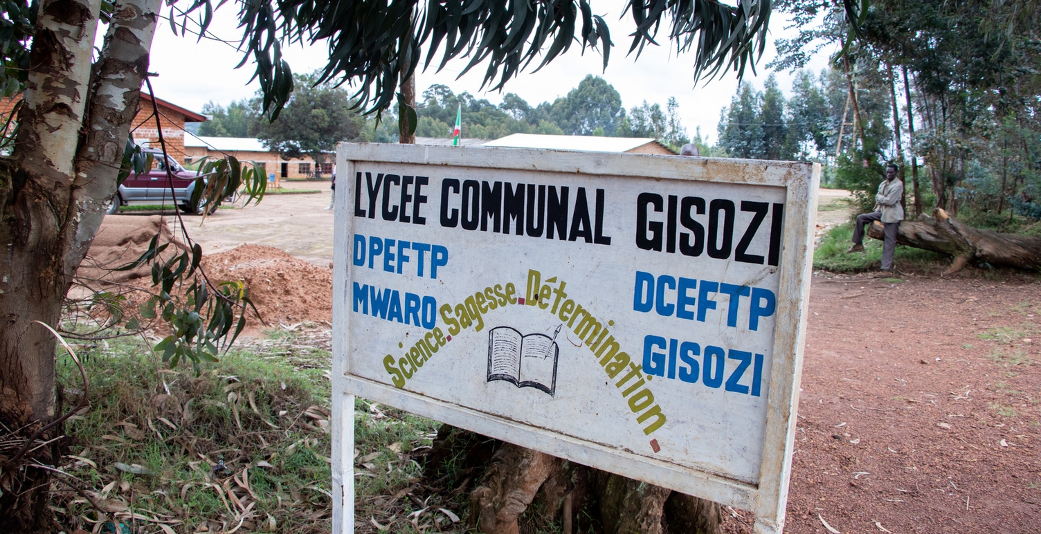 L'école secondaire dans le district de Gisozi, au centre du Burundi, dans la province de Mwaro 
