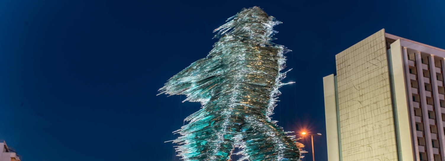 Dromeas-Glasskulptur in Athen