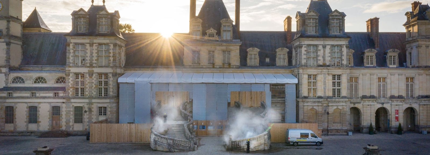 Kärcher reinigt das Schloss Fontainebleau Kärcher reinigt das Schloss Fontainebleau