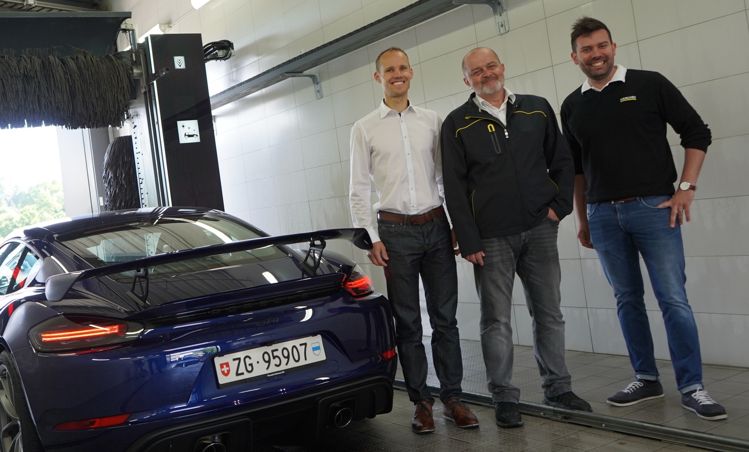 Thomas Güntert, responsable du service après-vente au Centre Porsche Zoug Thomas Güntert, responsable du service après-vente au Centre Porsche Zoug