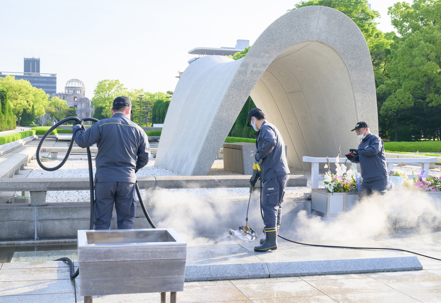 Kaercher_Reinigung Hiroshima Peace Park_3 Kaercher_Reinigung Hiroshima Peace Park_3