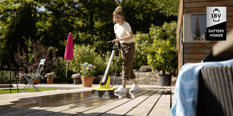 Nettoyeur de terrasses sans fil Nettoyeur de terrasses sans fil