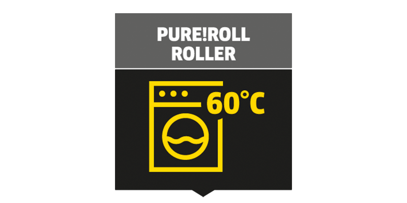 Pure!Roll : hygiène et durabilité Le rouleau FCV 4 Pure!Roll peut être nettoyé dans la machine à laver.