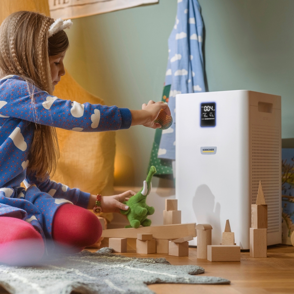 Les purificateurs d'air Kärcher fonctionnent avec un système de filtration HEPA 13