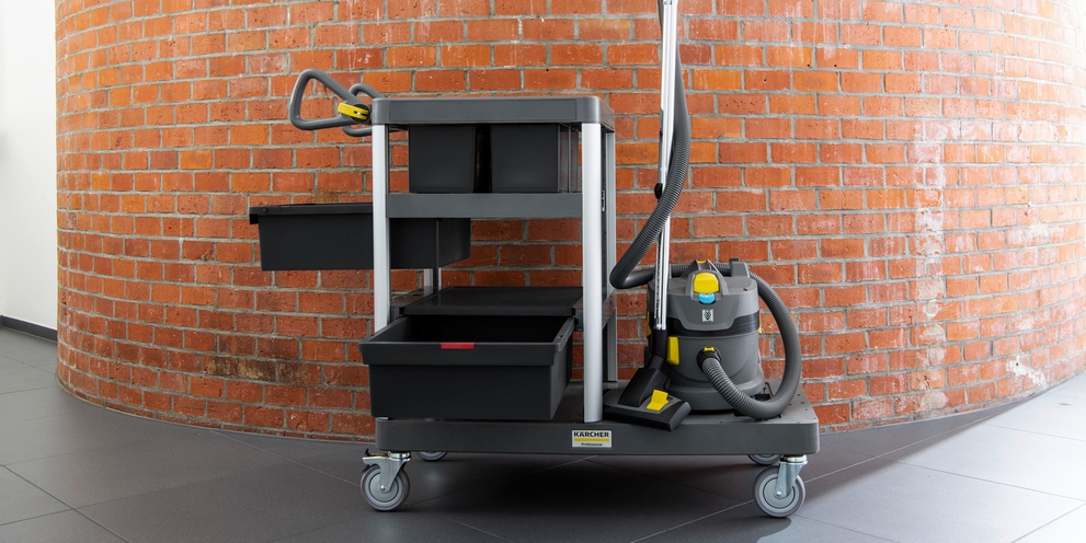 Chariot de nettoyage Kärcher FlexoMate dans l'industrie