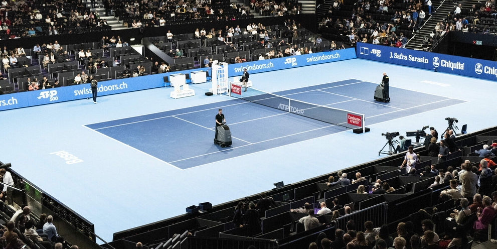 Begeistert auf dem Center-Court Begeistert auf dem Center-Court