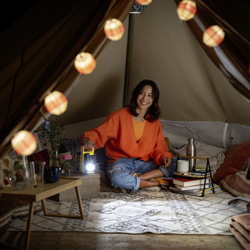 Akku-Lampe für Camping Akku-Lampe für Camping