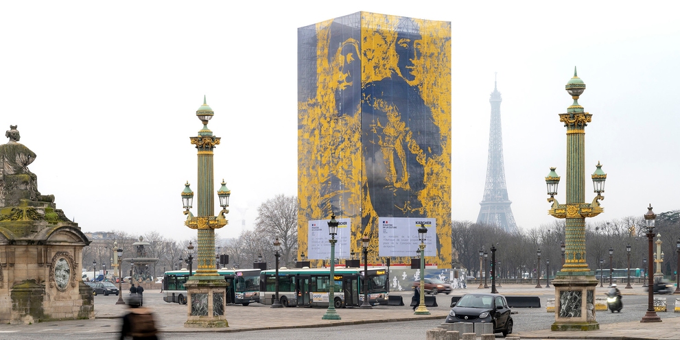 Der Obelisk auf der Place de la Concorde in Paris