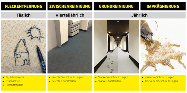 Carpet Pro Produktlinie Teppichreinigung Fleckentfernung