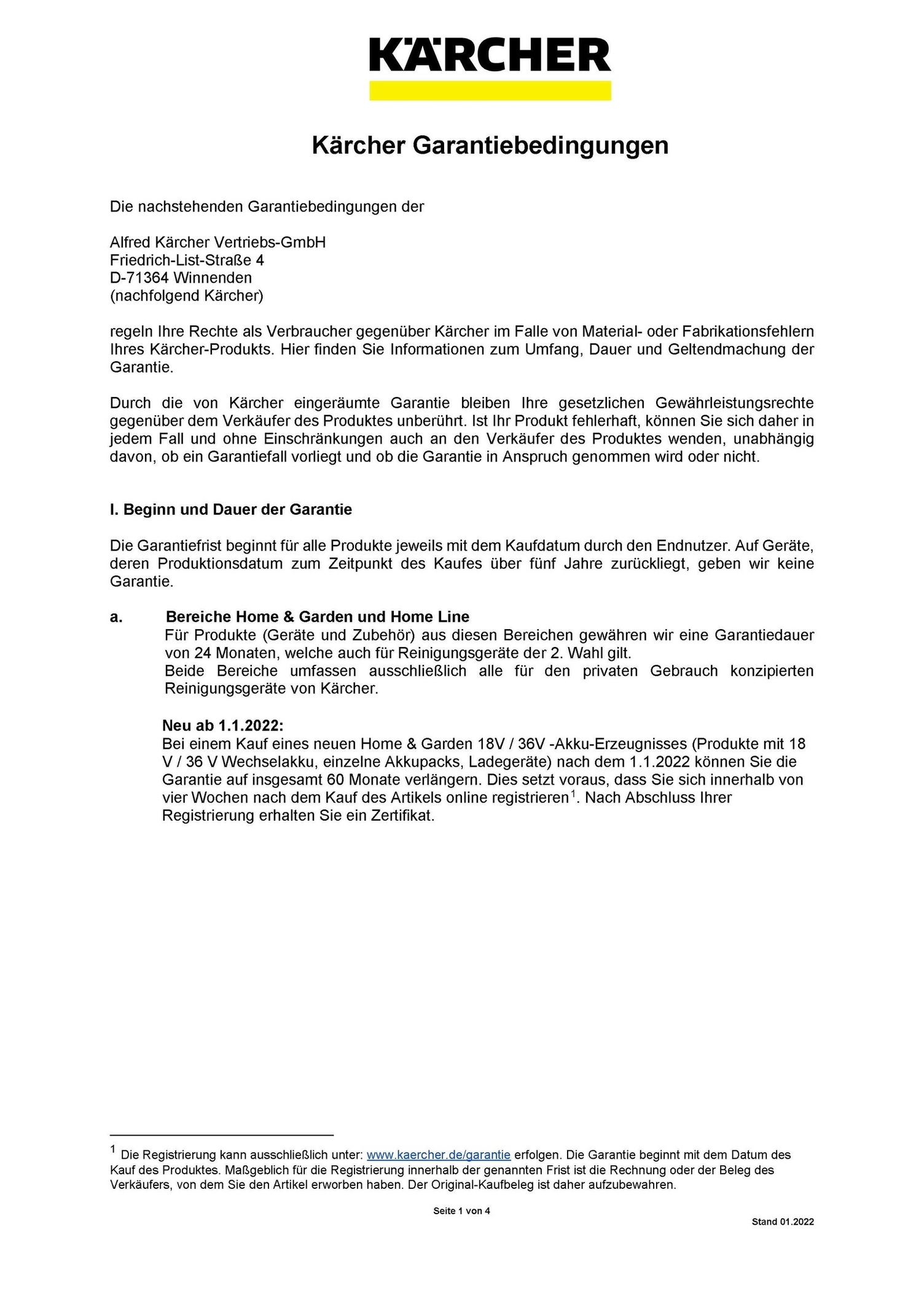 Garantiebedingungen