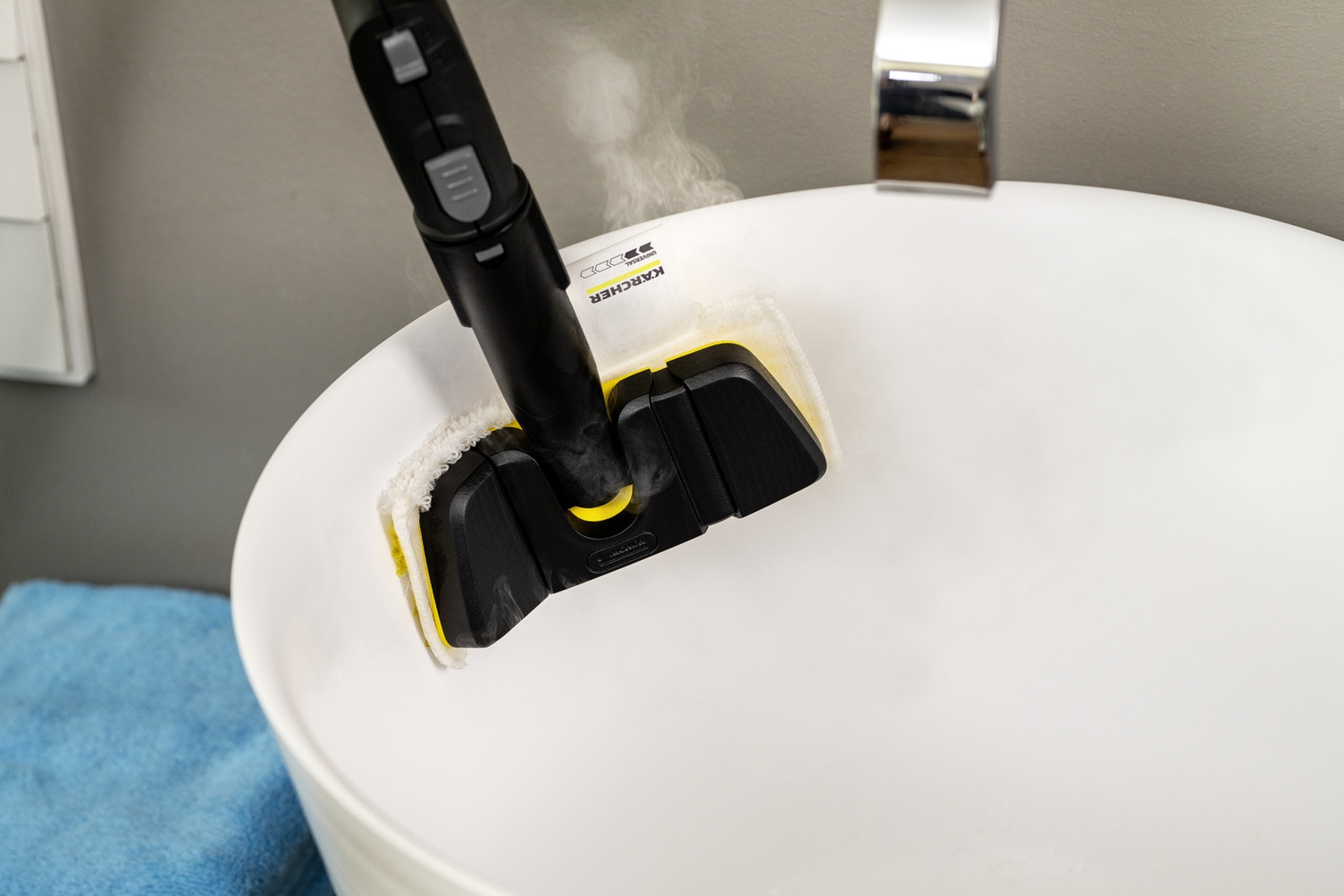 Kalkseife mit Kärcher Dampfreiniger entfernen