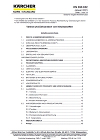 KN 050.032 - Verbot und Deklaration von Inhaltsstoffen KN 050.032 - Verbot und Deklaration von Inhaltsstoffen