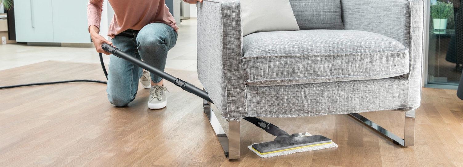 Parkett und Laminat mit Dampfreiniger reinigen