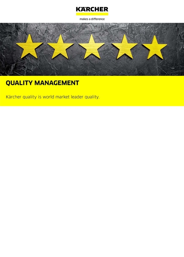 Quality Management at Kaercher 
