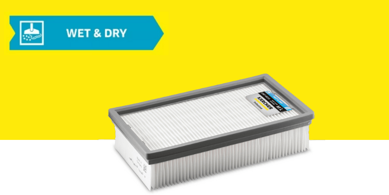 Flat pleated filter Wet & Dry_update