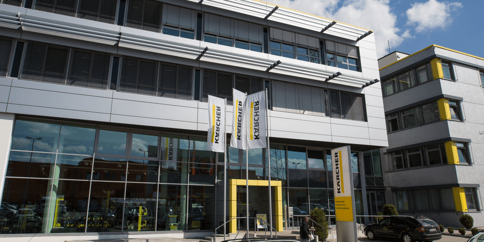 Fassade der Kärcher Niederlassung Winnenden