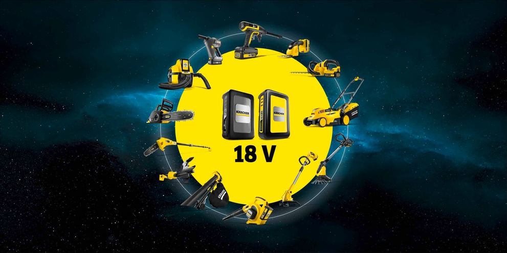 Battery Universe overview 18 V Kärcher Battery Universe overview 18 V
