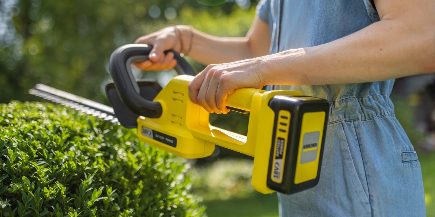 2-hand safety switch hedge broom