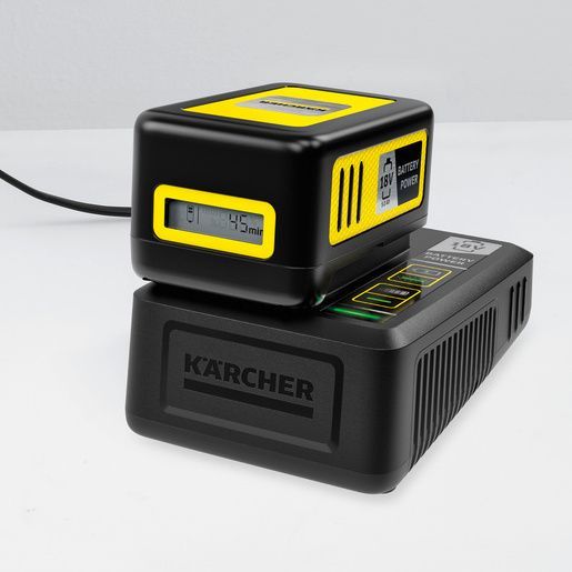 Kärcher Real Time Technology battery display