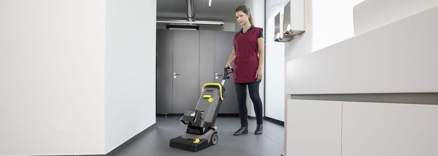 Cleaning restrooms and changing rooms