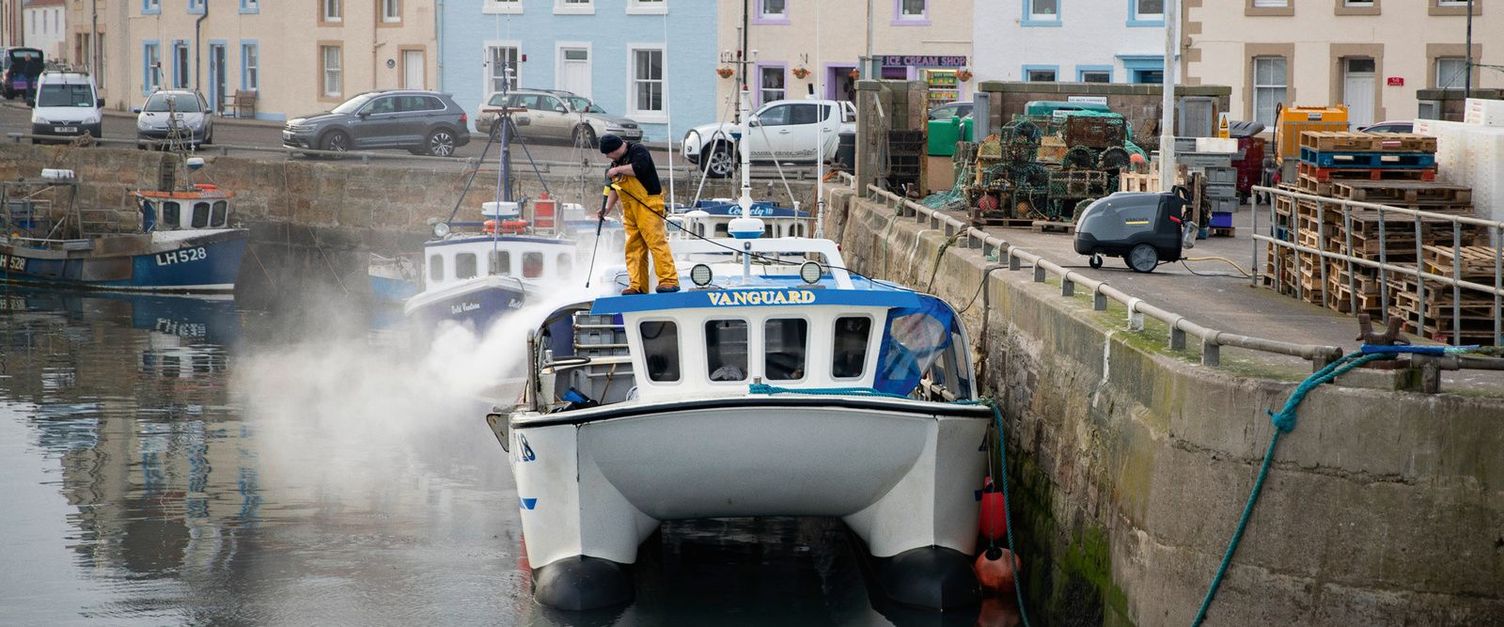 Cleaning in commercial fishing Cleaning in commercial fishing