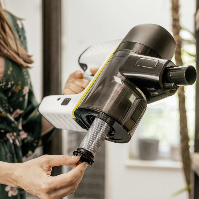 Kärcher battery-powered vacuum cleaners filter system
