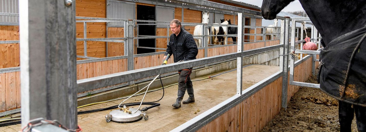Hygiene in horse stables and in the yard