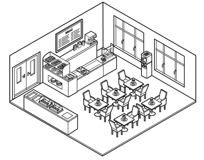 Illustration of canteen