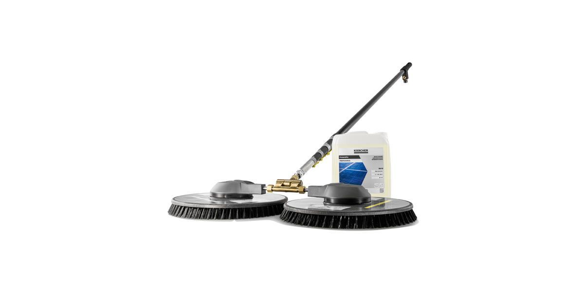Disc brush attachment