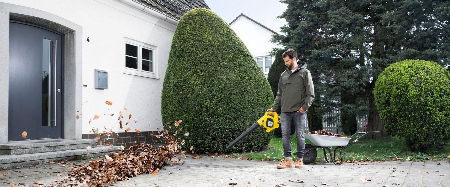 Kärcher tips for clearing leaves