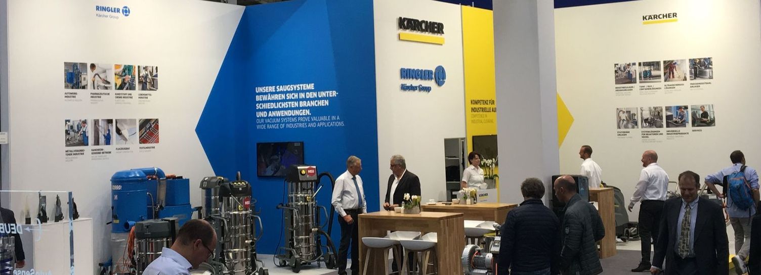Kärcher Industrial Vacuuming / Dedusting Solutions at trade fairs and events