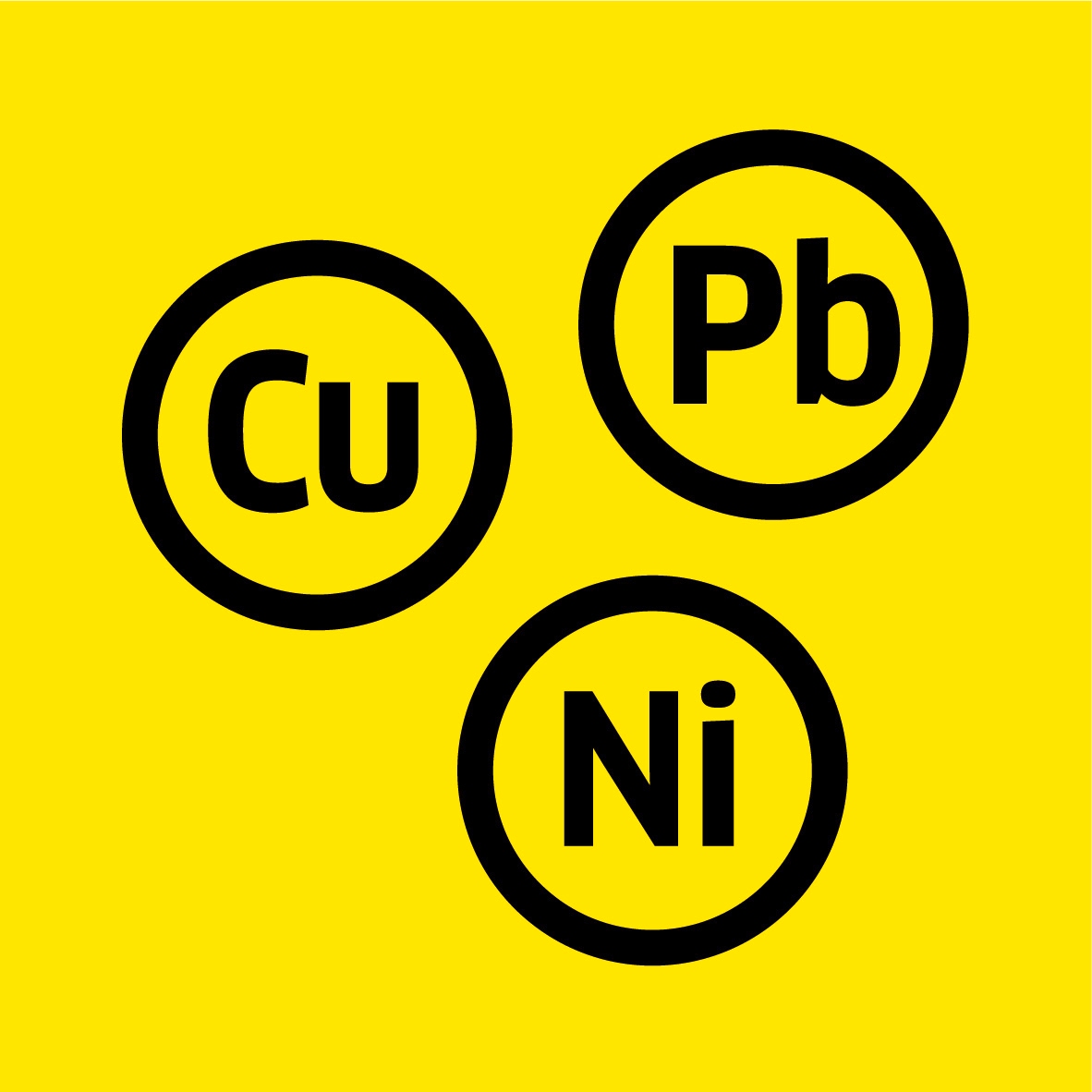 Picto showing heavy metals Picto showing heavy metals