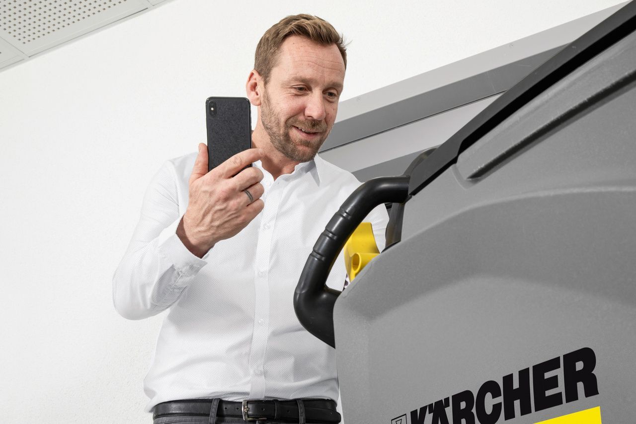 Volle Effizienz durch die Kärcher Service-App