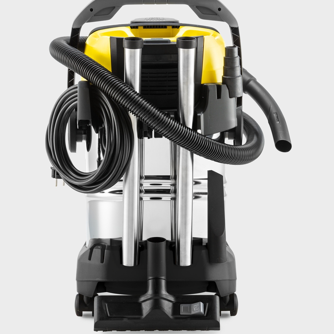 Hose, cable and accessory storage on Kärcher wet and dry vacuum cleaner