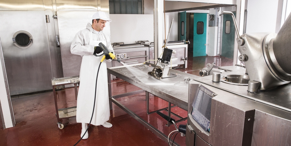 Cleaning in butcher shops